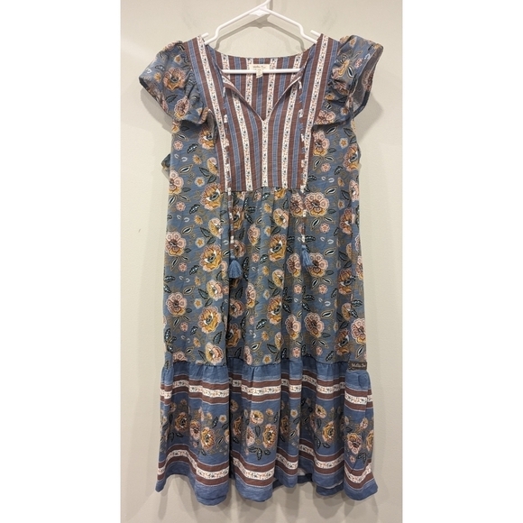 Matilda Jane Heart to Heart Pasture Flutter Dress Size Medium - Picture 5 of 5
